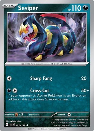 Seviper (137) [SV02 Paldea Evolved] - Uncommon
