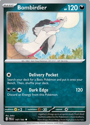 Bombirdier (147) [SV02 Paldea Evolved] Reverse Holofoil - Uncommon