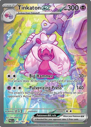 Tinkaton ex (262/193) [SV02 Paldea Evolved] Holofoil - Special Illustration Rare
