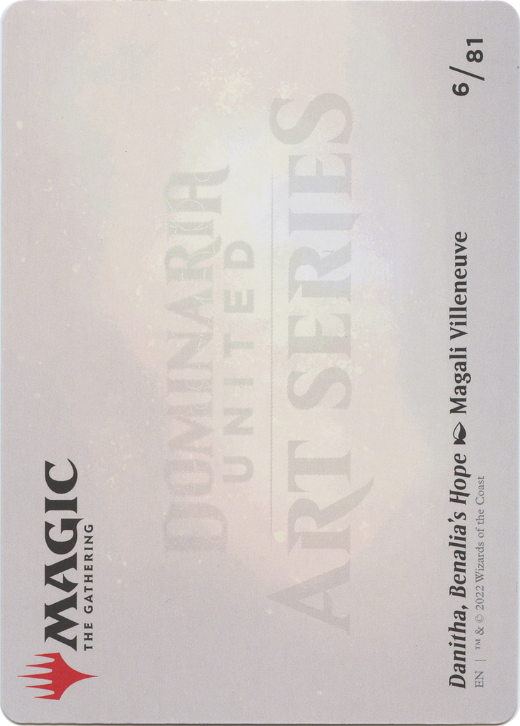 Danitha, Benalia's Hope // Danitha, Benalia's Hope (ADMU-006) (Borderless) [Dominaria United Art Series] Foil