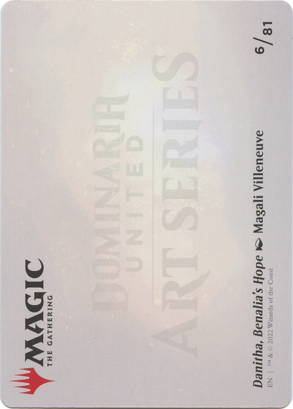 Danitha, Benalia's Hope // Danitha, Benalia's Hope (ADMU-006) (Borderless) [Dominaria United Art Series] Foil
