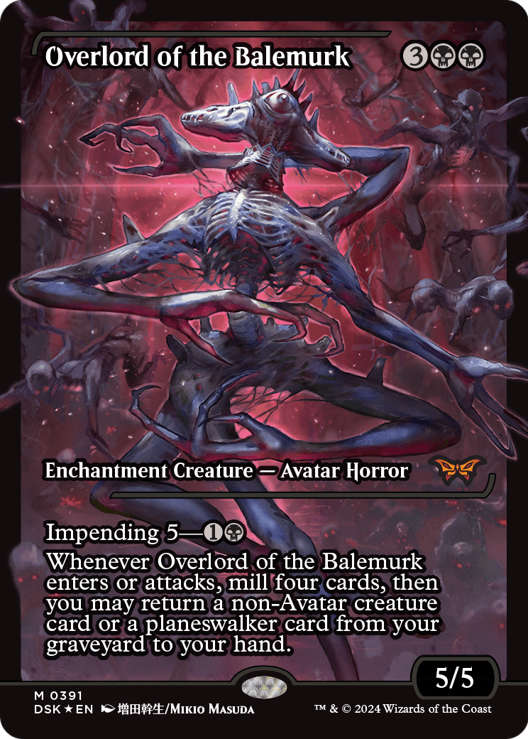 Overlord of the Balemurk (Showcase) (DSK-391) [Duskmourn: House of Horror] Foil