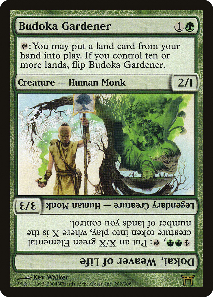 Budoka Gardener // Dokai, Weaver of Life (CHK-202) [Champions of Kamigawa] Foil