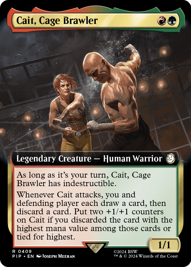 Cait, Cage Brawler (Extended Art) (PIP-409) [Fallout]