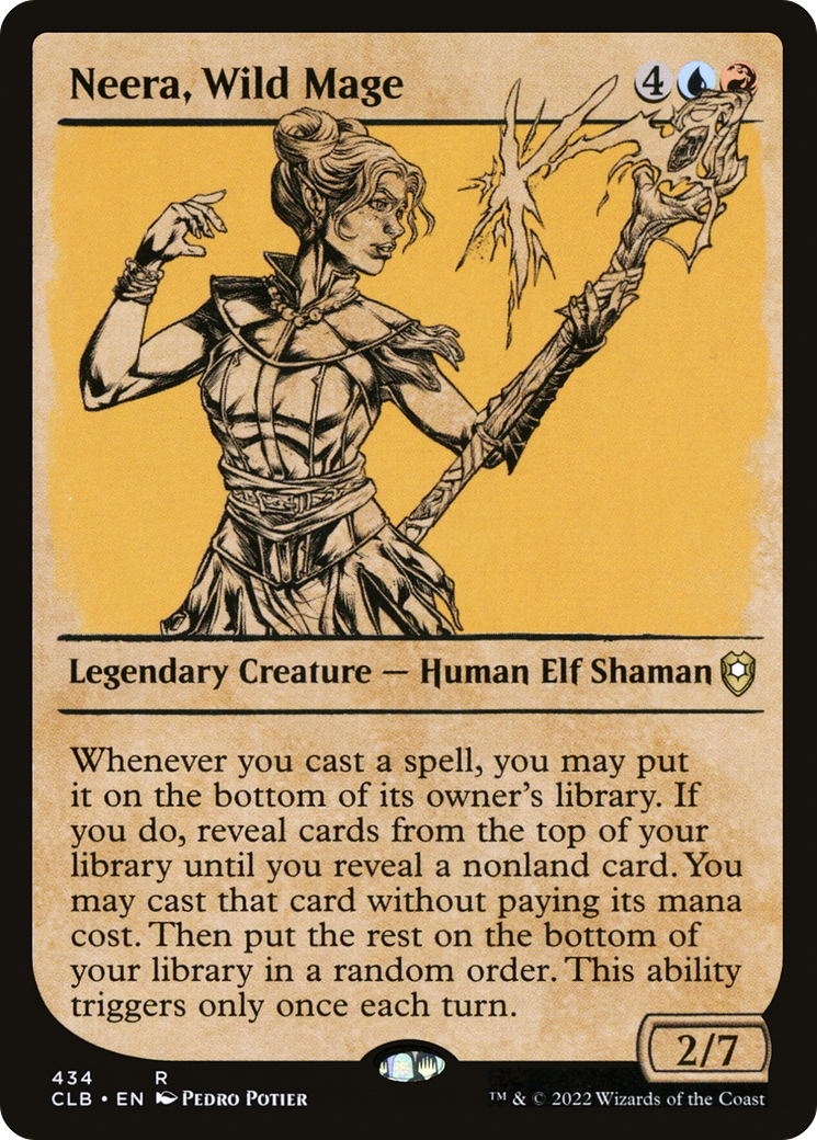 Neera, Wild Mage (Showcase) (CLB-434) [Commander Legends: Battle for Baldur's Gate]