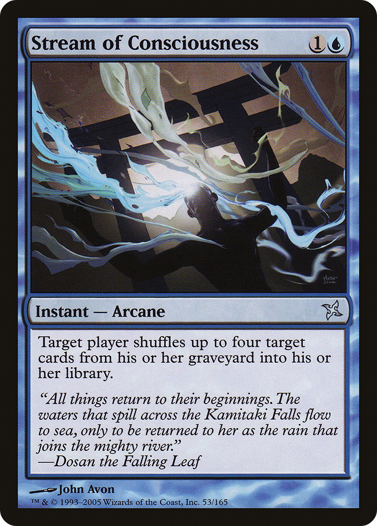 Stream of Consciousness (BOK-053) [Betrayers of Kamigawa] Foil