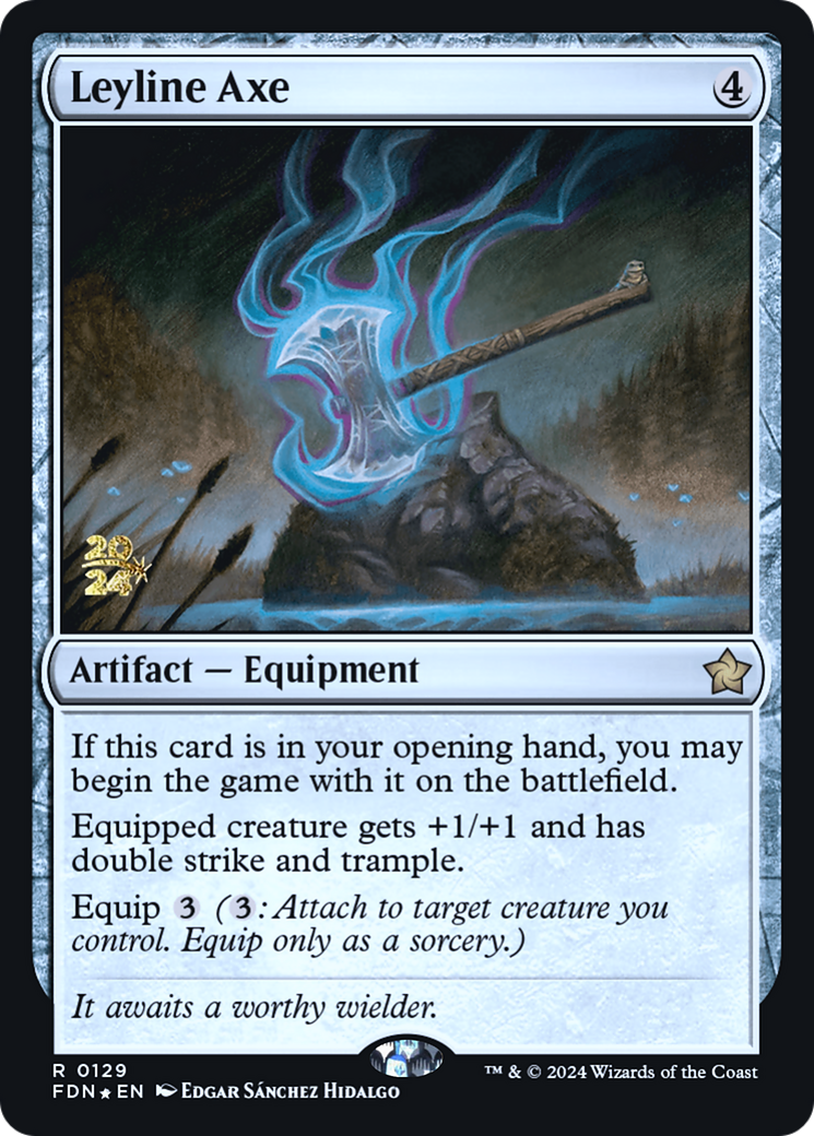 Leyline Axe (PRE-129) [Foundations Promos] Foil