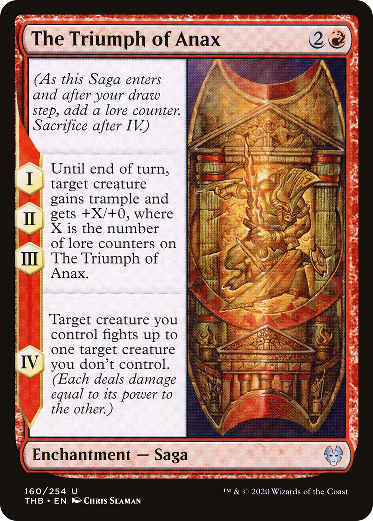 The Triumph of Anax (THB-160) [Theros Beyond Death] Foil