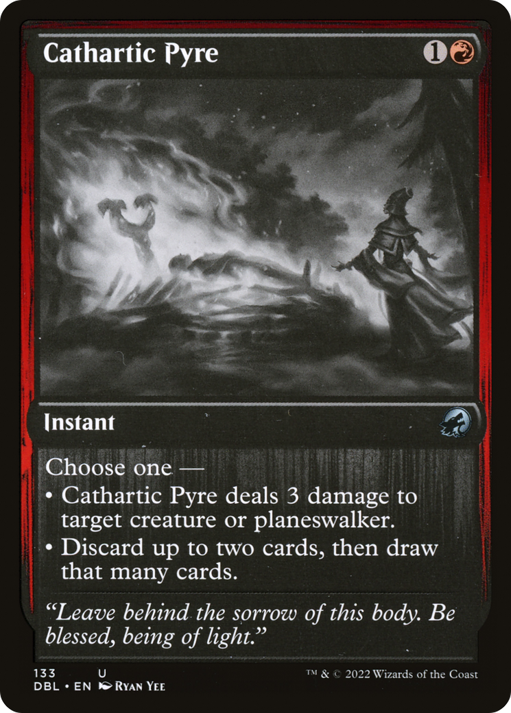 Cathartic Pyre (DBL-133) [Innistrad: Double Feature] Foil