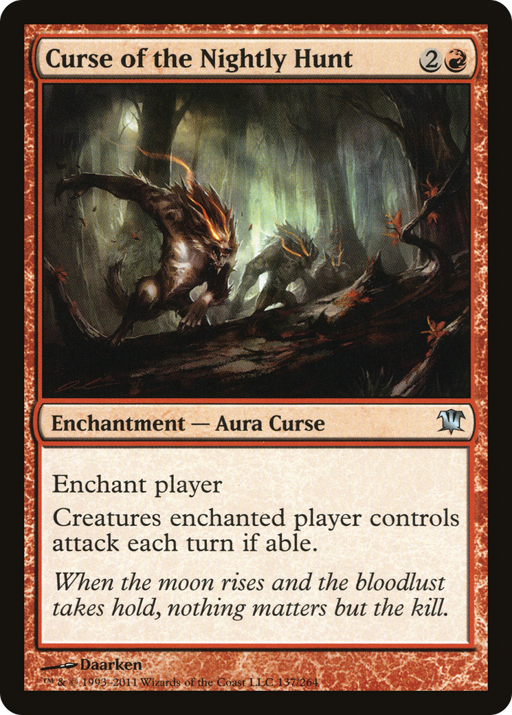 Curse of the Nightly Hunt (ISD-137) [Innistrad] Foil