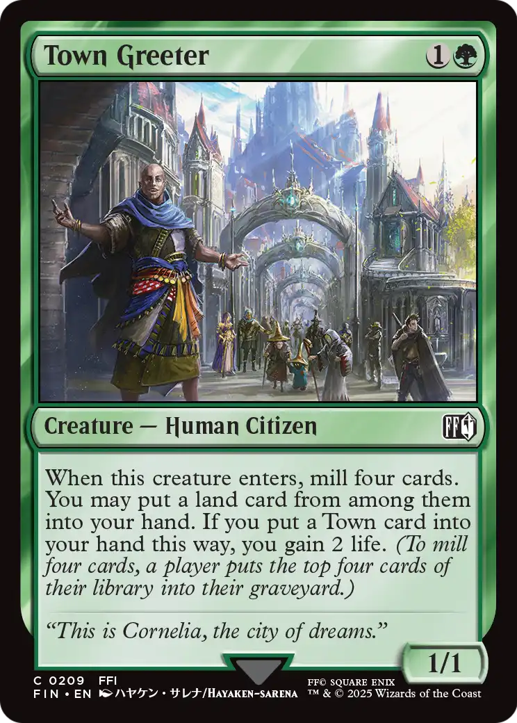 Town Greeter (FIN-209) [FINAL FANTASY] Foil