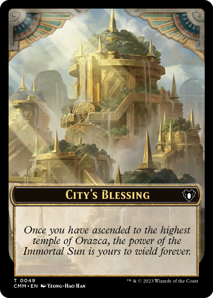 City's Blessing (TCMM-049) [Commander Masters Tokens] Foil