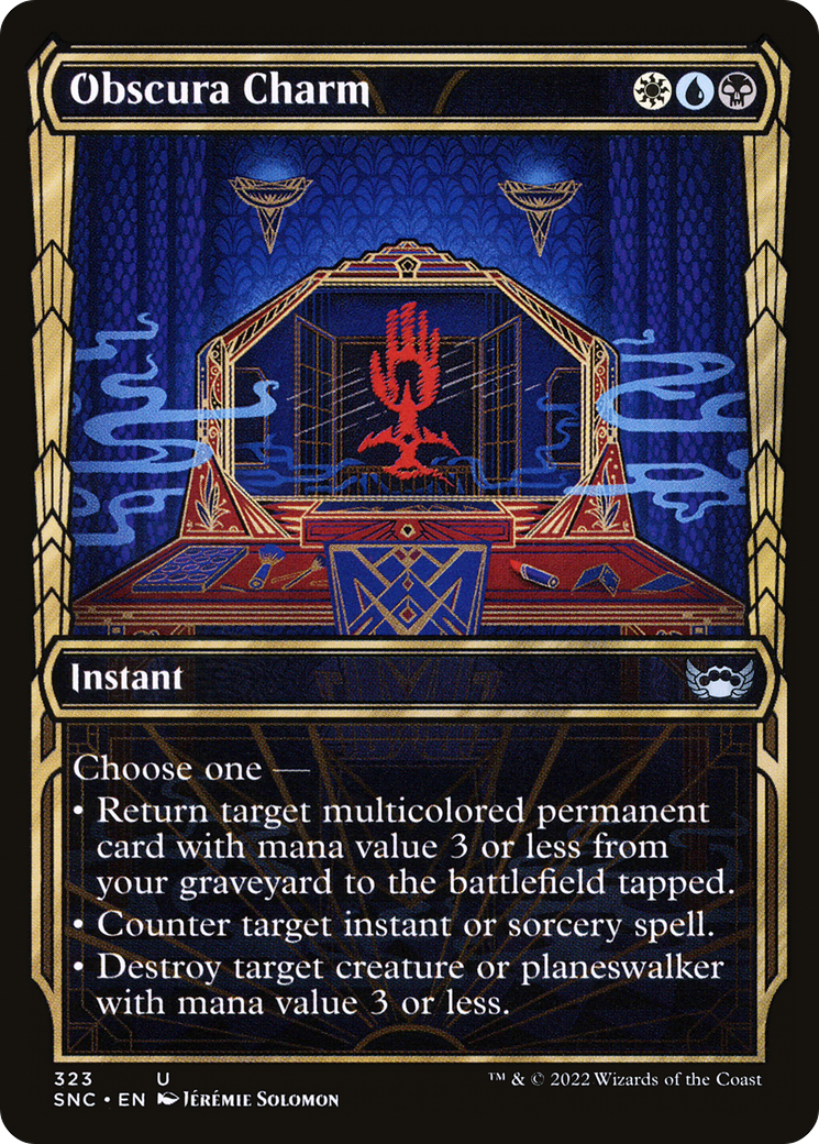 Obscura Charm (Showcase) (SNC-323) [Streets of New Capenna] Foil