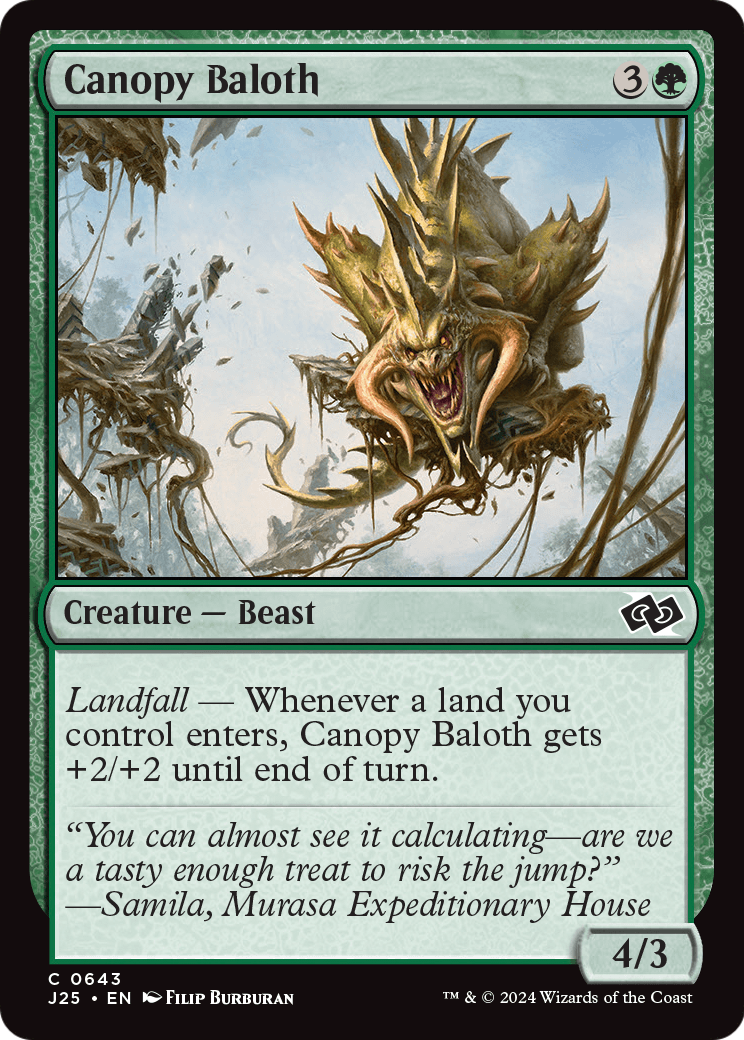Canopy Baloth (J25-643) [Foundations Jumpstart]