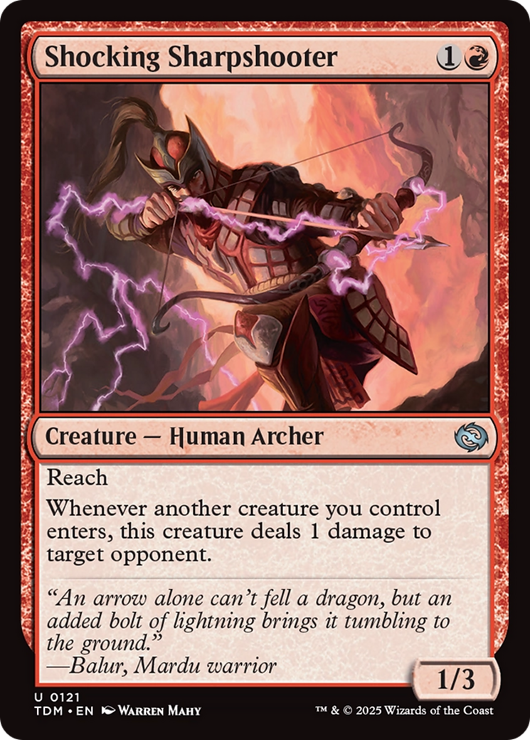 Shocking Sharpshooter (TDM-121) [Tarkir: Dragonstorm]