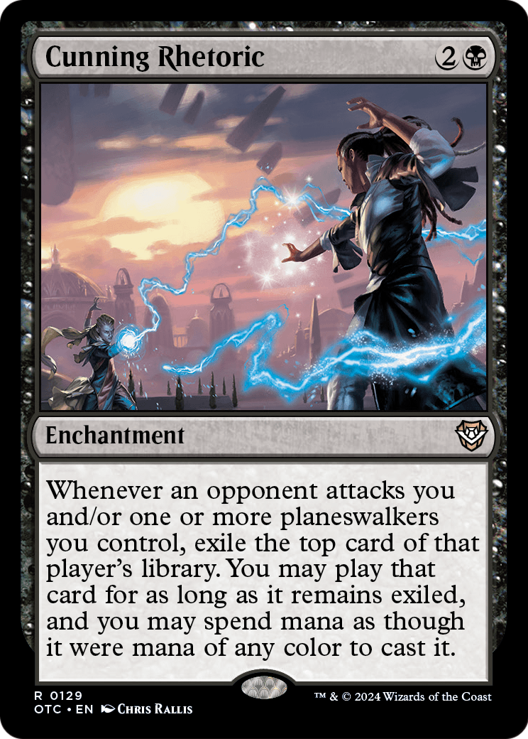 Cunning Rhetoric (OTC-129) [Outlaws of Thunder Junction Commander]