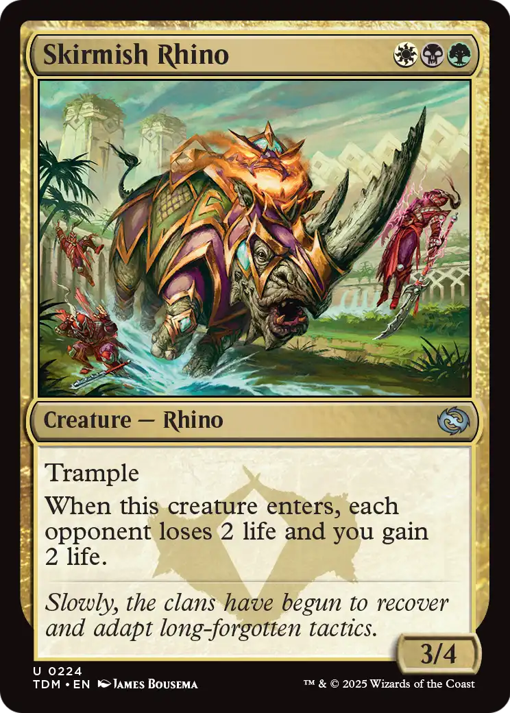 Skirmish Rhino (TDM-224) [Tarkir: Dragonstorm]