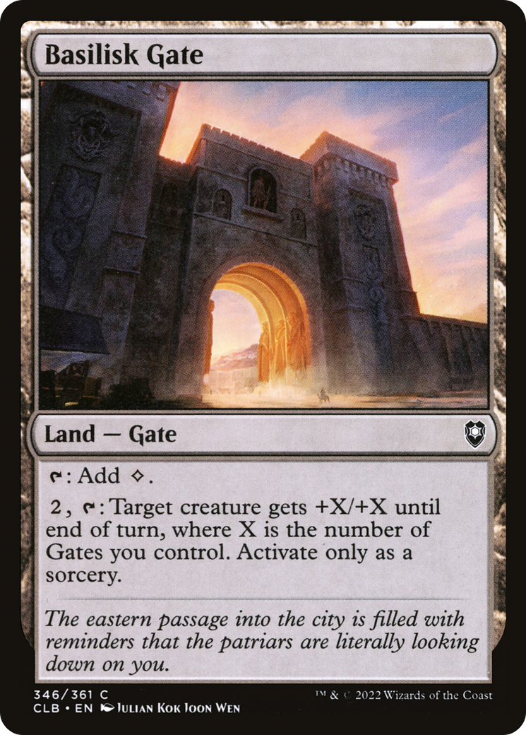Basilisk Gate (CLB-346) [Commander Legends: Battle for Baldur's Gate] Foil
