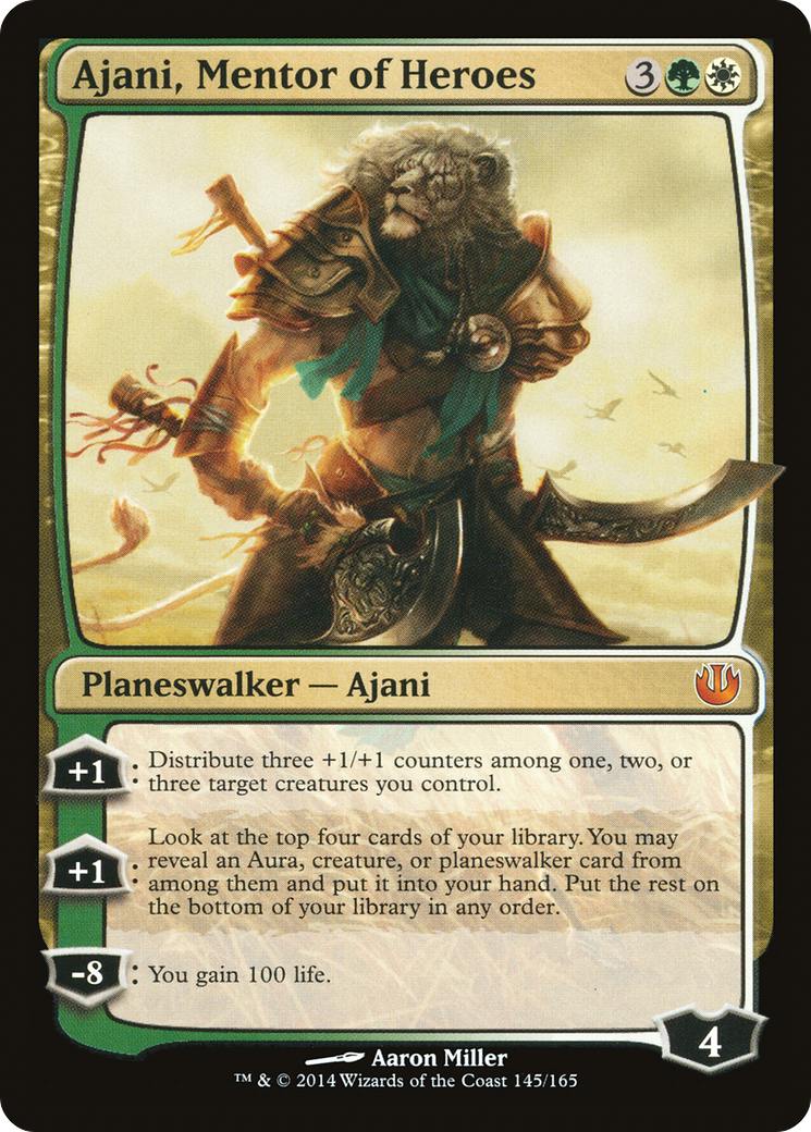 Ajani, Mentor of Heroes (JOU-145) [Journey into Nyx] Foil