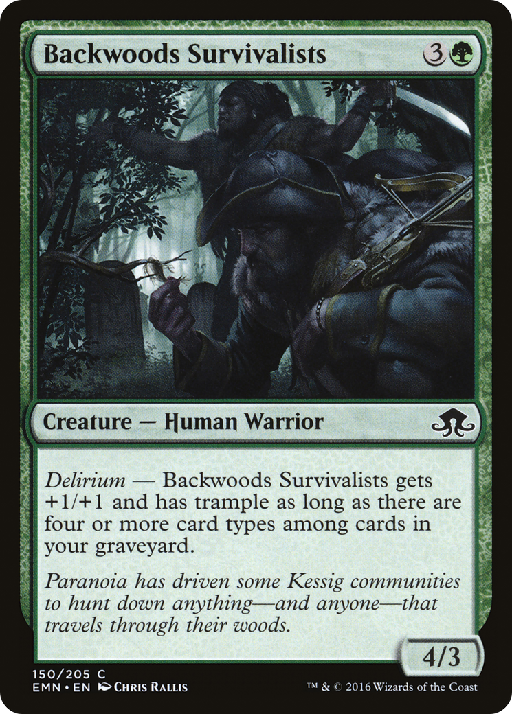 Backwoods Survivalists (EMN-150) [Eldritch Moon]