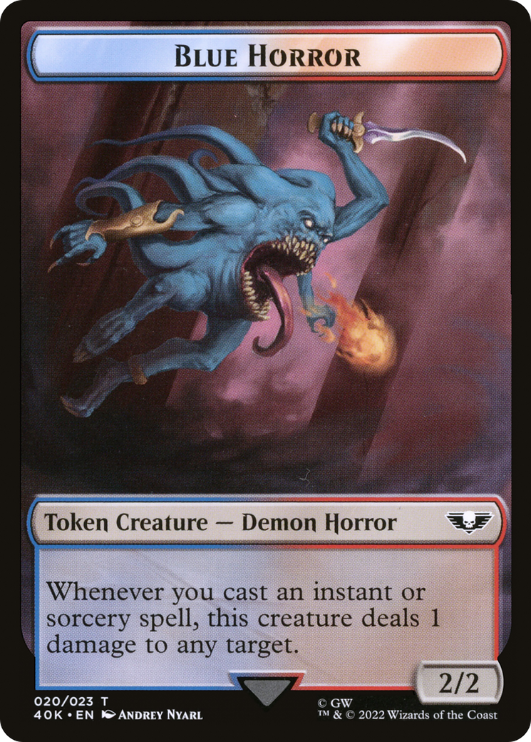 Blue Horror (T40K-020) [Warhammer 40,000 Tokens]