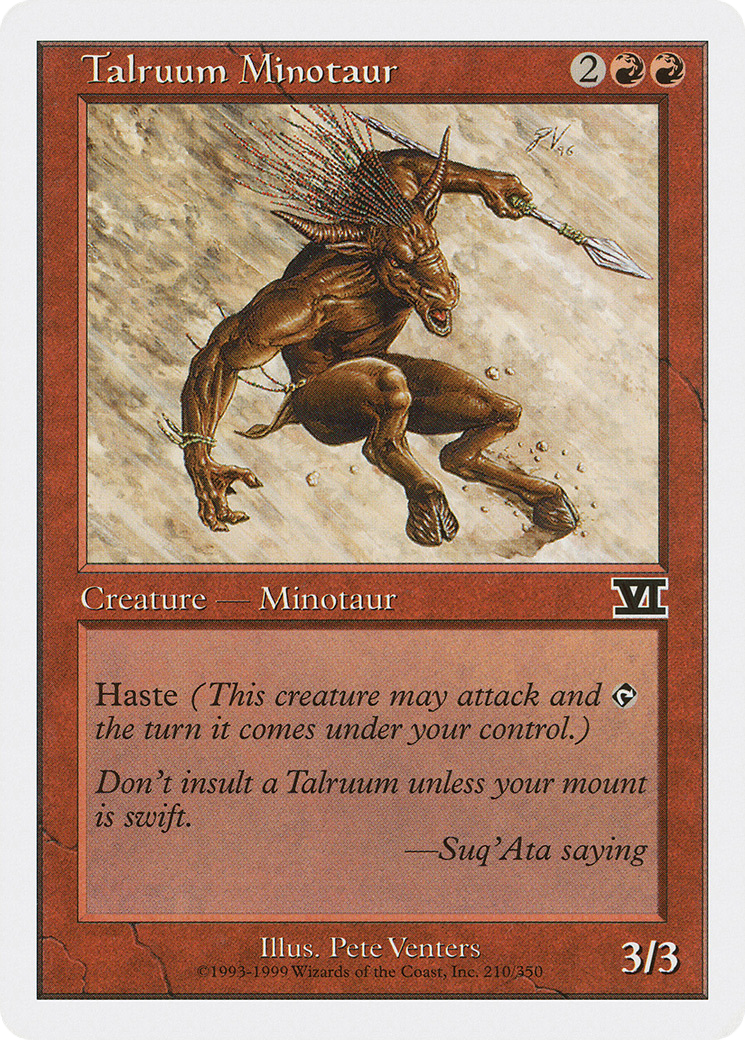 Talruum Minotaur (6ED-210) [Classic Sixth Edition]