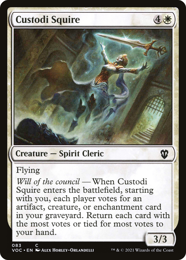 Custodi Squire (VOC-083) [Crimson Vow Commander]