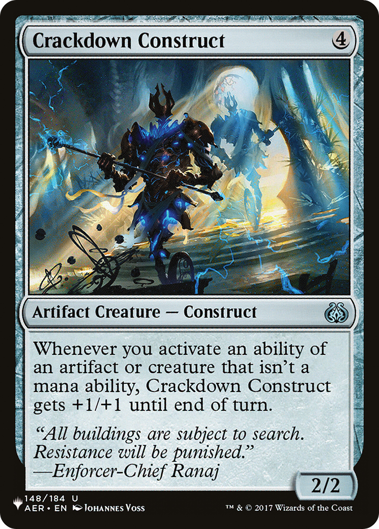Crackdown Construct (LIST-AER-148) [The List]