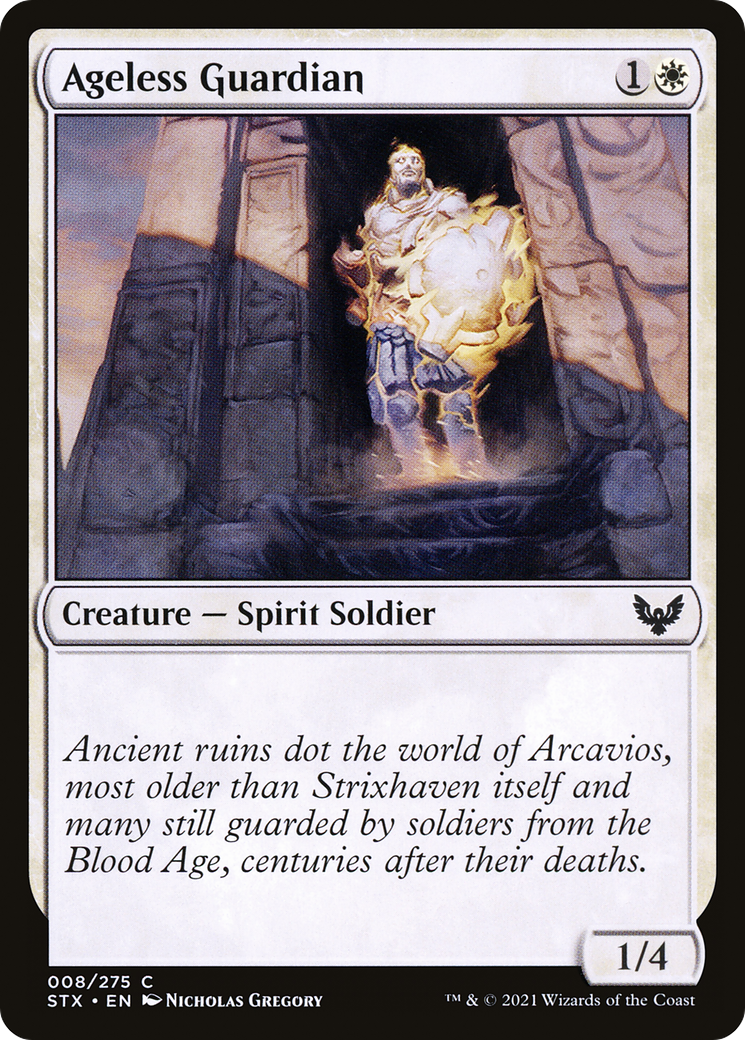 Ageless Guardian (STX-008) [Strixhaven: School of Mages] Foil