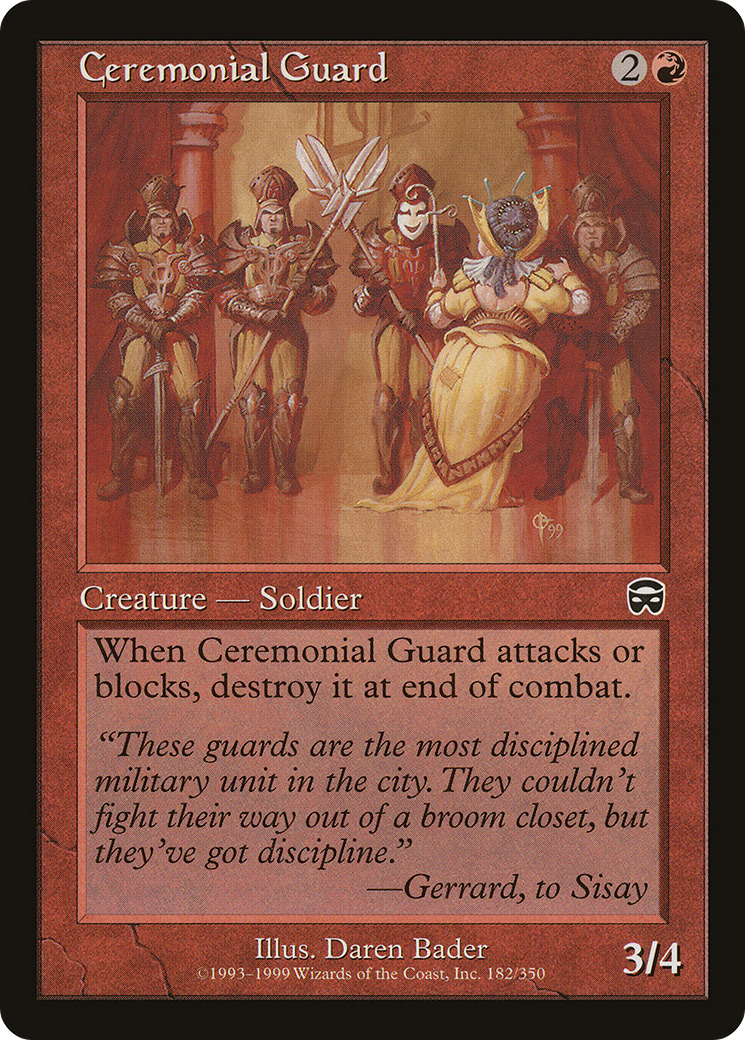 Ceremonial Guard (MMQ-182) [Mercadian Masques] Foil