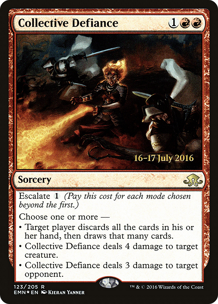 Collective Defiance (PRE-123S) [Eldritch Moon Promos] Foil