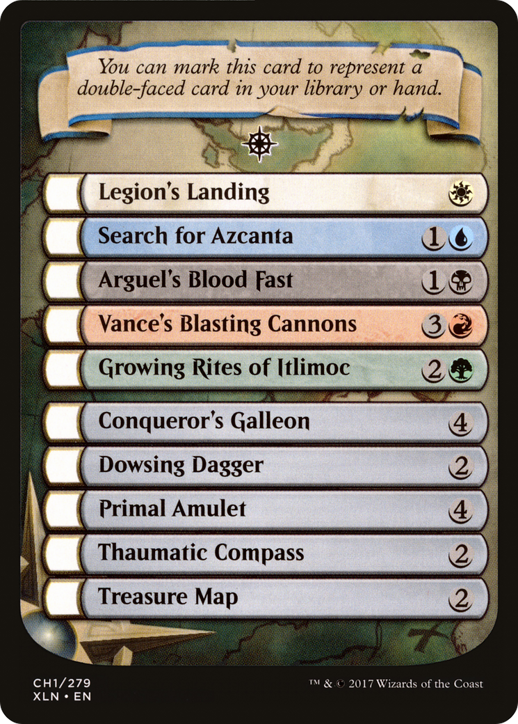 Checklist Card - Ixalan (XLN-CH1) [Ixalan Tokens]