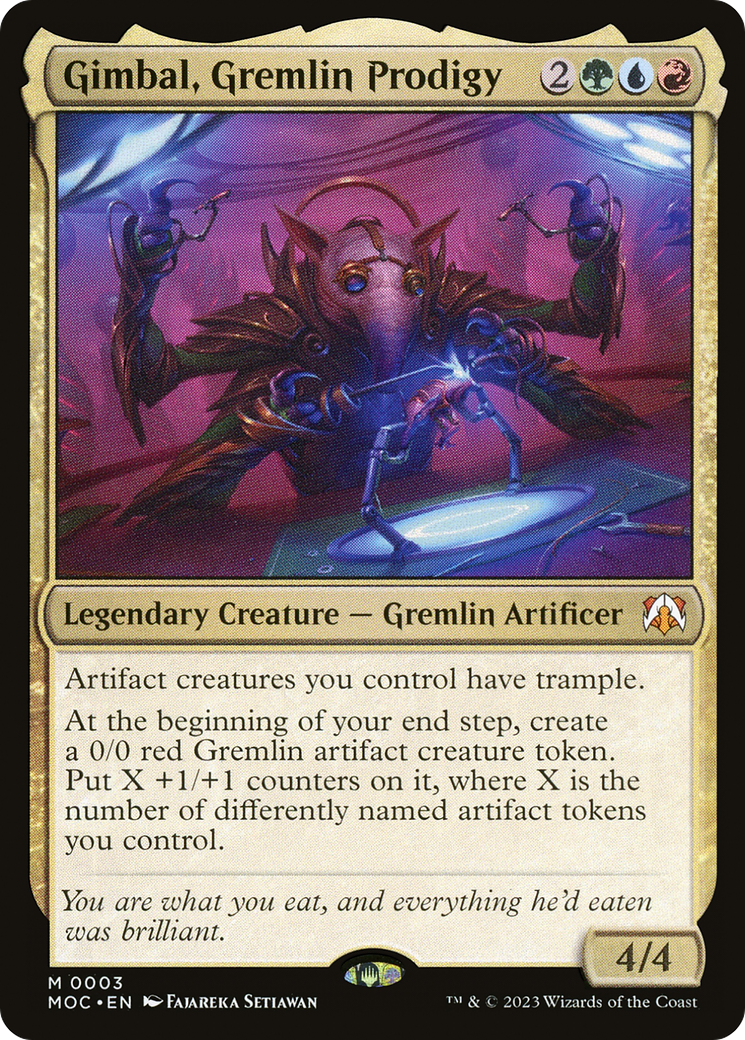Gimbal, Gremlin Prodigy (MOC-003) [March of the Machine Commander] Foil