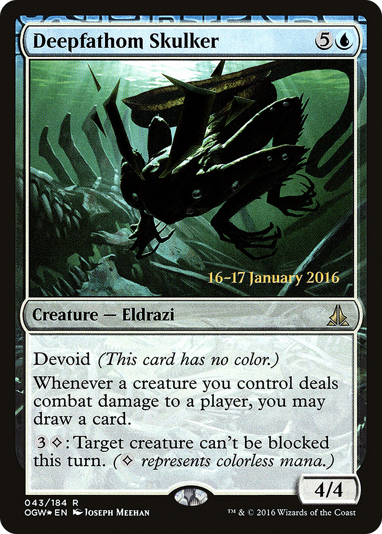 Deepfathom Skulker (PRE-43S) [Oath of the Gatewatch Promos] Foil