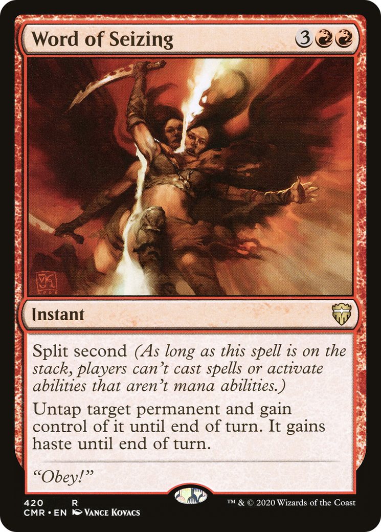 Word of Seizing (CMR-420) [Commander Legends]