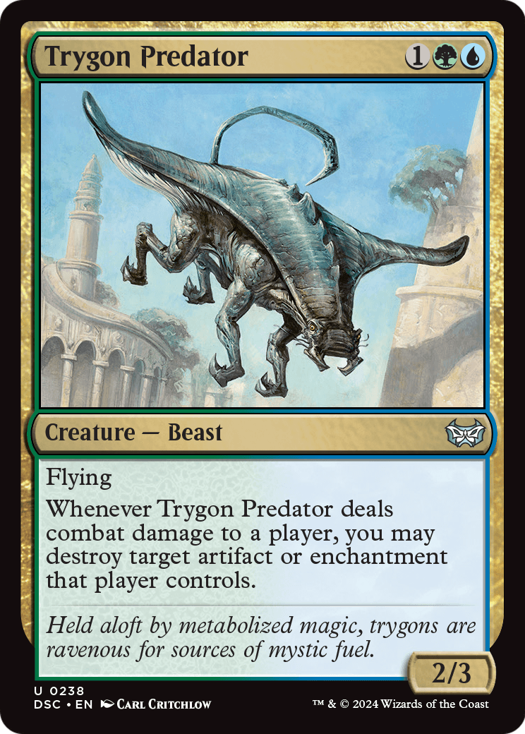 Trygon Predator (DSC-238) [Duskmourn: House of Horror Commander]