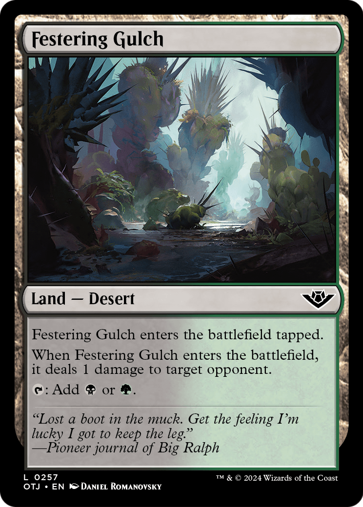 Festering Gulch (OTJ-257) [Outlaws of Thunder Junction] Foil