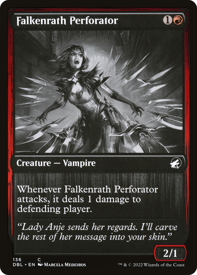 Falkenrath Perforator (DBL-136) [Innistrad: Double Feature] Foil