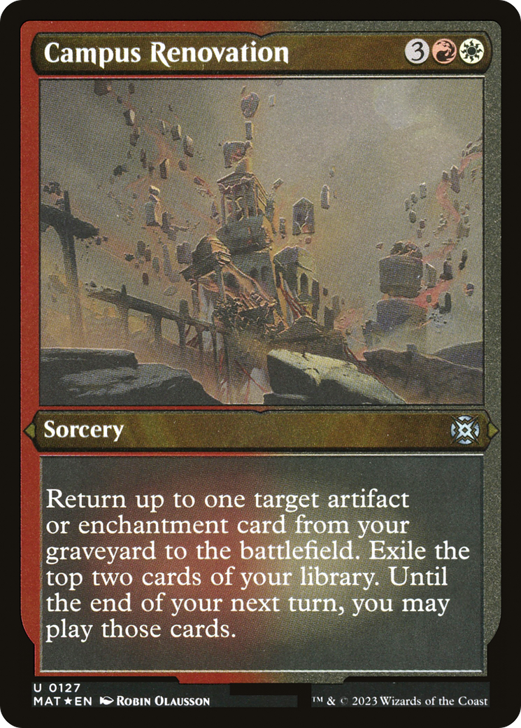 Campus Renovation (Foil Etched) (MAT-127) [March of the Machine: The Aftermath] Foil