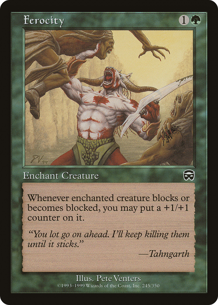 Ferocity (MMQ-245) [Mercadian Masques] Foil