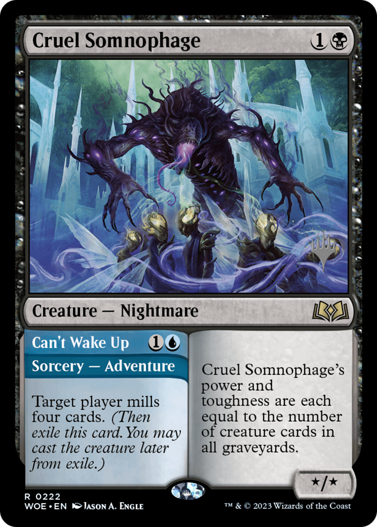 Cruel Somnophage (PPWOE-222) [Promo Pack: Wilds of Eldraine Promos]