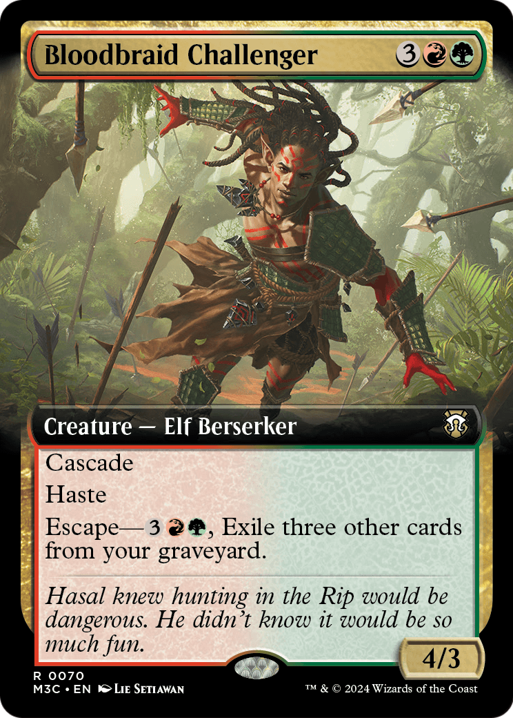 Bloodbraid Challenger (Extended Art) (M3C-070) [Modern Horizons 3 Commander]