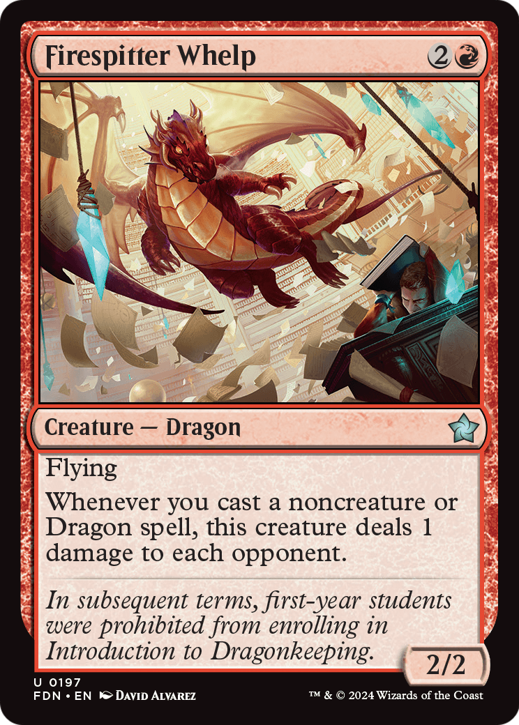 Firespitter Whelp (FDN-197) [Foundations] Foil