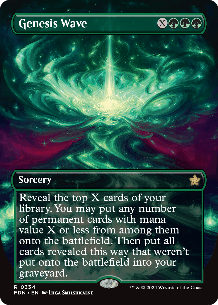 Genesis Wave (Borderless) (FDN-334) [Foundations] Foil