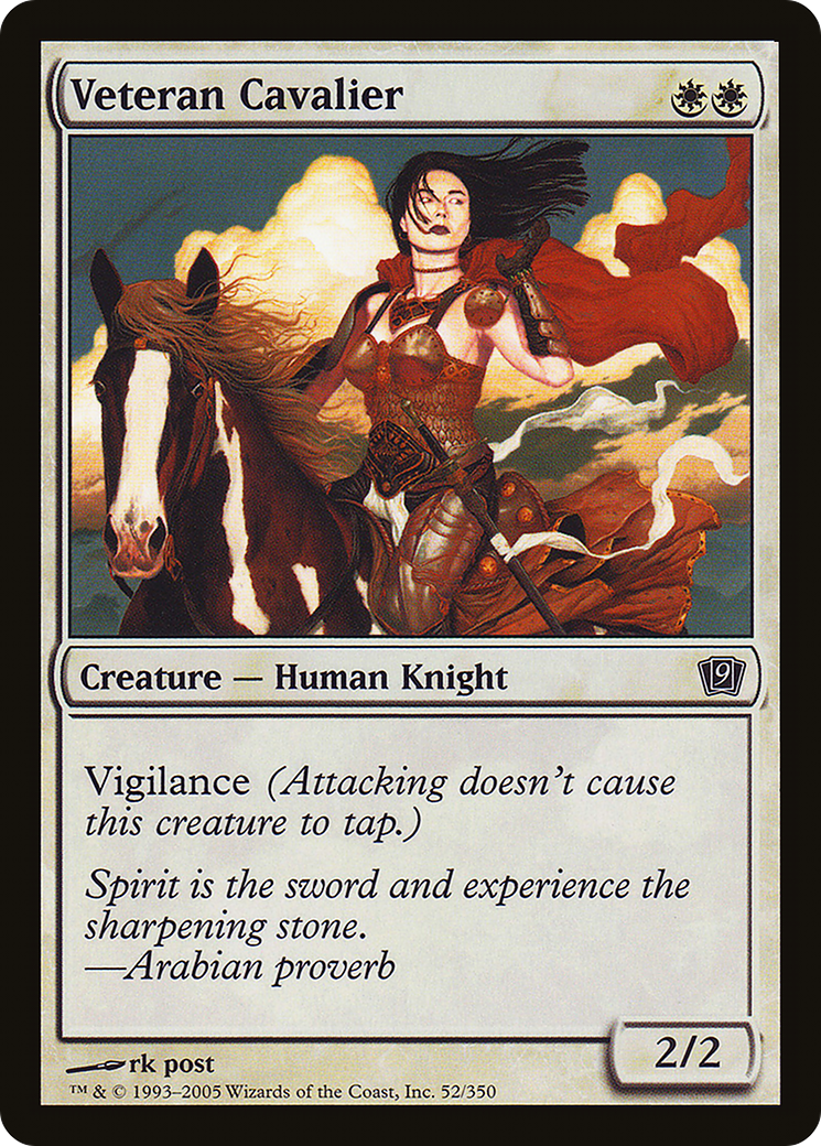 Veteran Cavalier (9ED-052) [9th Edition] Foil