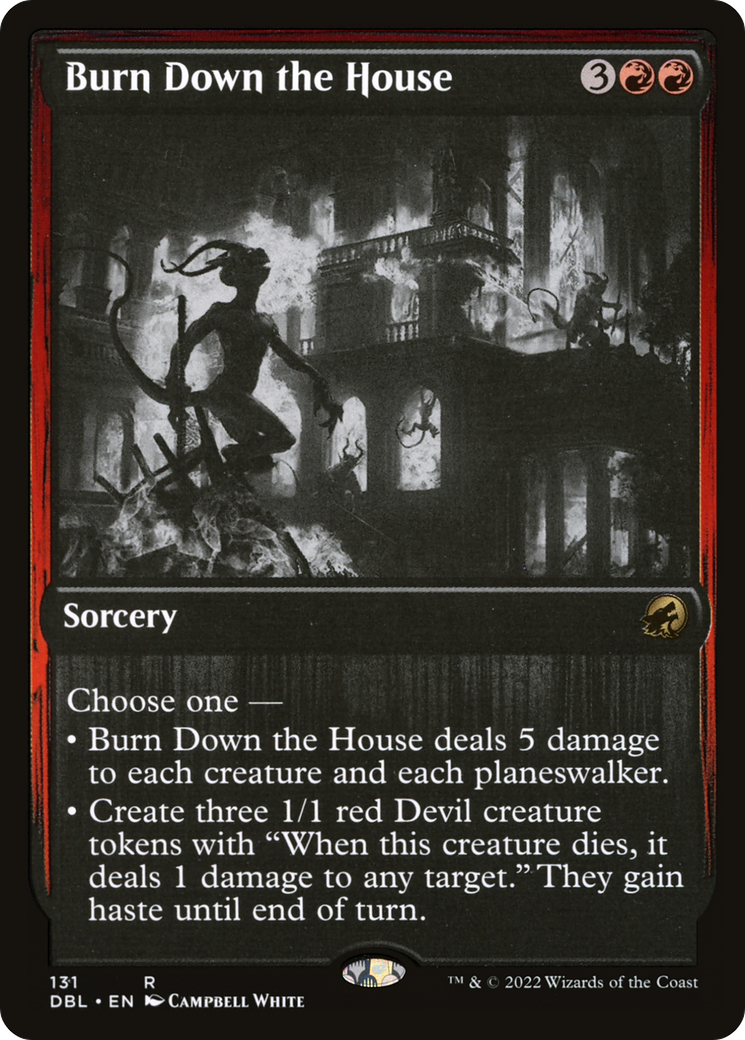 Burn Down the House (DBL-131) [Innistrad: Double Feature] Foil