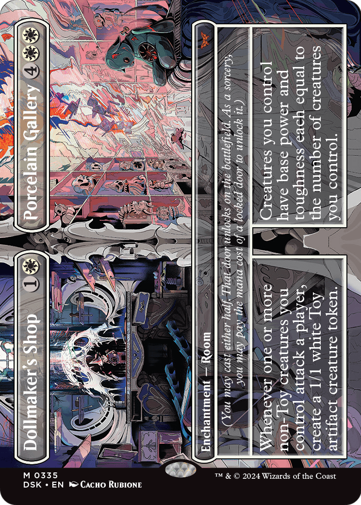 Dollmaker's Shop // Porcelain Gallery (Borderless) (DSK-335) [Duskmourn: House of Horror] Foil