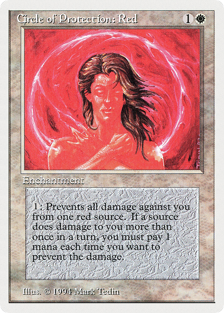 Circle of Protection: Red (SUM-012) [Summer Magic / Edgar]