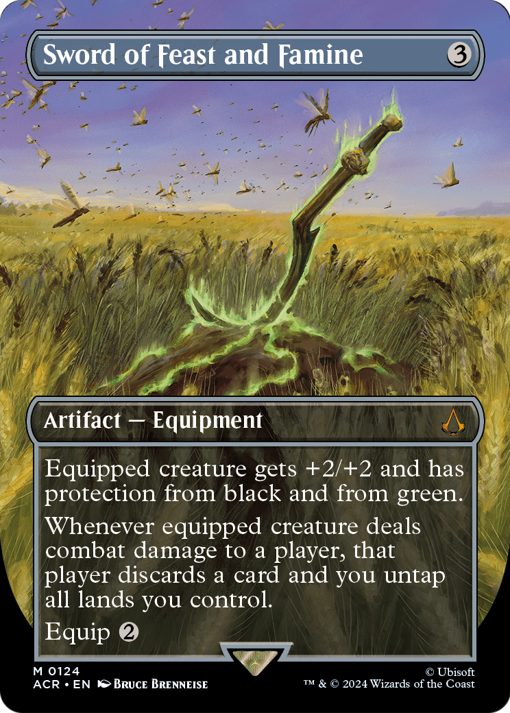 Sword of Feast and Famine (Borderless) (ACR-124) [Assassin's Creed] Foil