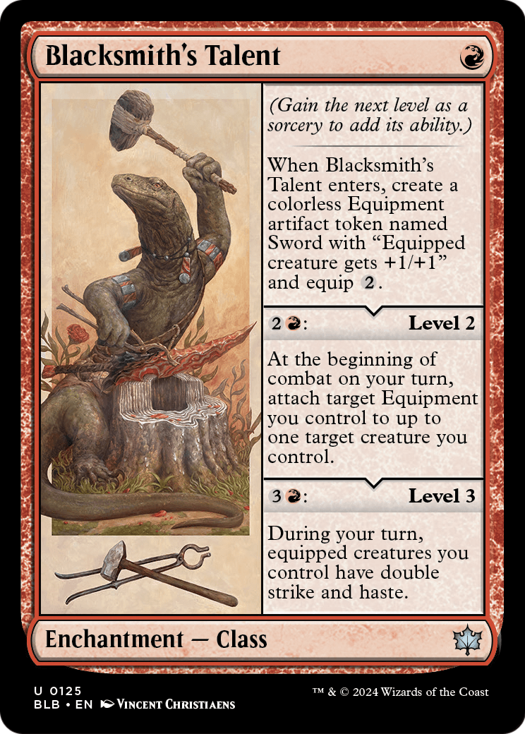 Blacksmith's Talent (BLB-125) [Bloomburrow] Foil